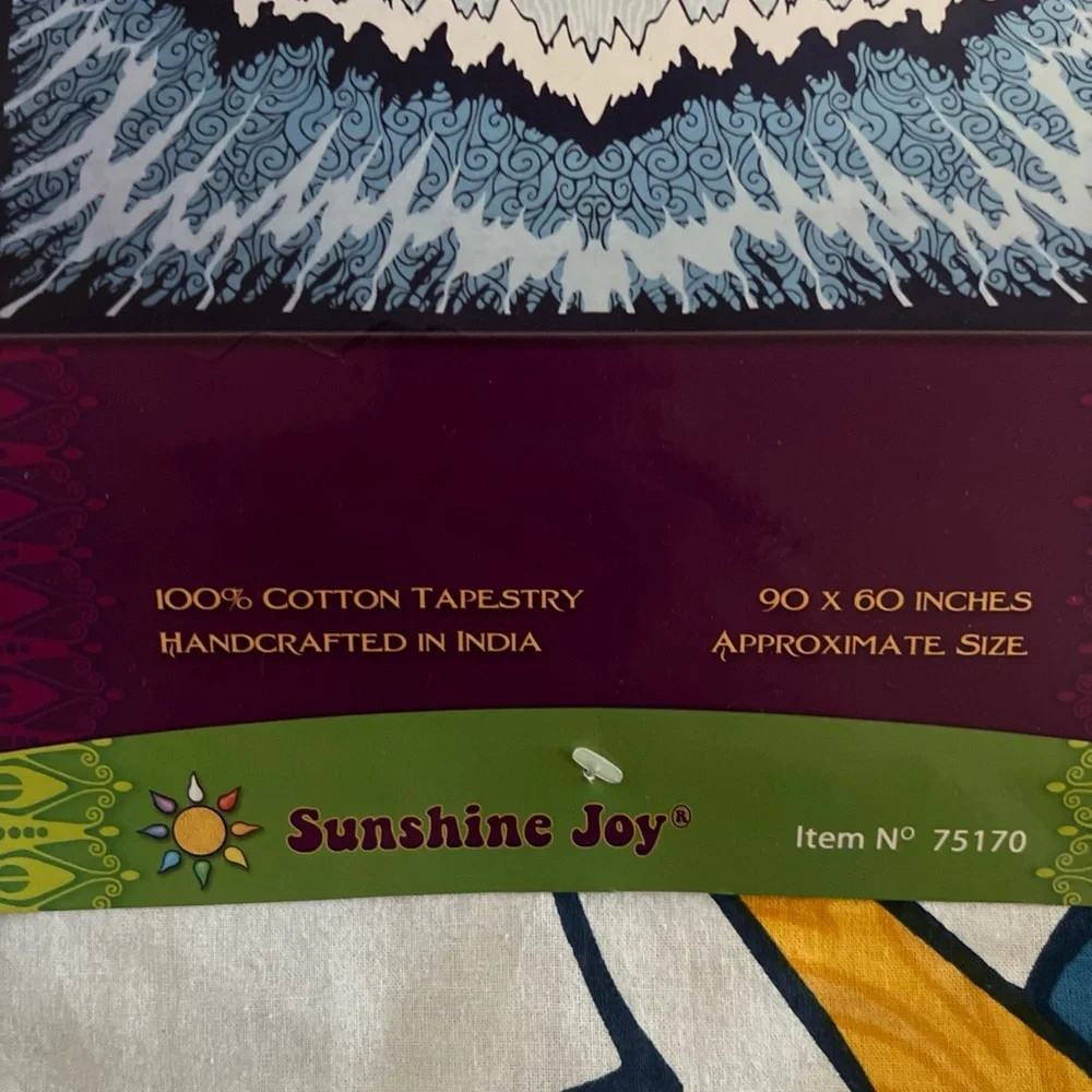 NWT/NEW 3D Art Tapestry Sunshine Joy 90